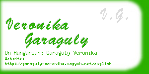 veronika garaguly business card